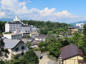 草津温泉 西の河原エリアの旅館街