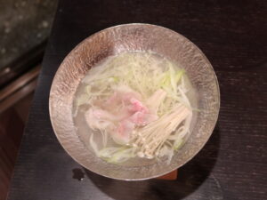 ホテルスパックス草津 夕食 肉を投入したところ