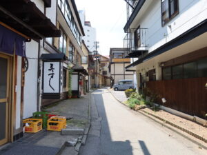 草津温泉 湯畑付近 温泉旅館街