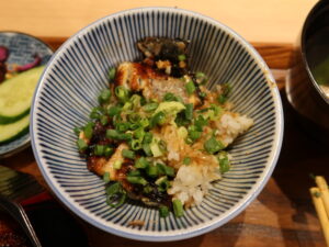 鰻のひつまぶし 2回目は薬味をかけて 鰻のノリスケにて
