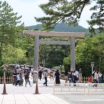 伊勢神宮 内宮 鳥居と宇治橋