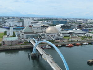 名古屋港水族館 全景 名古屋港ポートビルから撮影