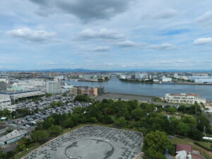 名古屋港ポートビルからの眺め 東側を撮影