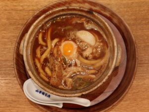 かしわ入り味噌煮込みうどん 煮込うどん 山本屋本店 JR名古屋駅店にて