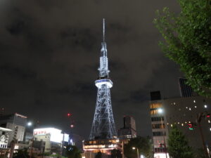 名古屋テレビ塔 久屋大通駅付近から夜に撮影