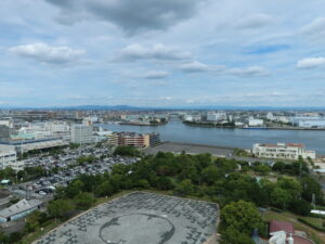 名古屋港ポートビルからの眺め 東側を撮影
