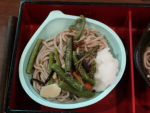 長月御膳 山菜おろしそば つくば温泉 喜楽里別邸にて