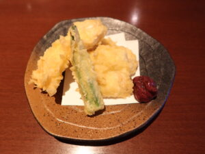 鱧の天ぷら 東京荻窪天然温泉 なごみの湯にて