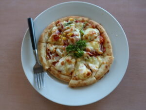 ミックスピザ 太平洋健康センター 勿来温泉 関の湯にて