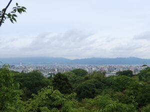 京都 清水寺 音羽山からの眺め