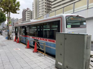 京浜急行バス 平和島駅バス停留所 平和島ボートレースとBIGFUN平和島行きの100円バス