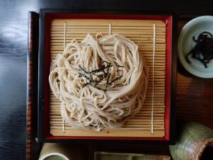 ミニソースかつ丼とそばのセット ざるそば 会津若松 二の丸 鶴ヶ城会館にて