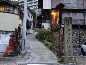 会津若松 東山温泉 残念坂 下から撮影