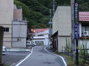 会津若松 東山温泉 足湯処 入口