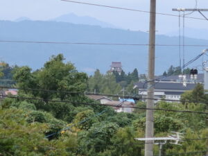 会津武家屋敷 鶴ヶ城展望処から見た若松城