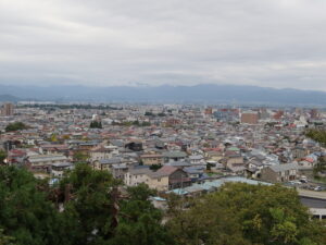 会津若松 飯盛山 展望台からの眺め