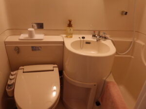 青森センターホテル シングルルーム バスルーム