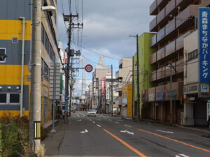 青森 中央古川通り 国道7号付近から北側を撮影