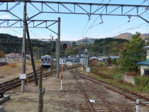 弘南鉄道大鰐線 大鰐駅 中央弘前方向の線路