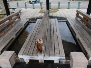 青森県南津軽郡大鰐町 大鰐温泉 ホットパーク加賀助 足湯